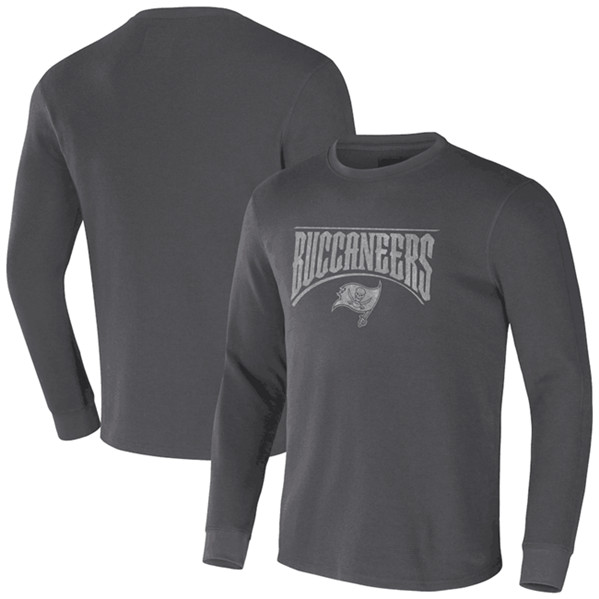Men's Tampa Bay Buccaneers X Darius Rucker Collection Charcoal Long Sleeve Thermal T-Shirt